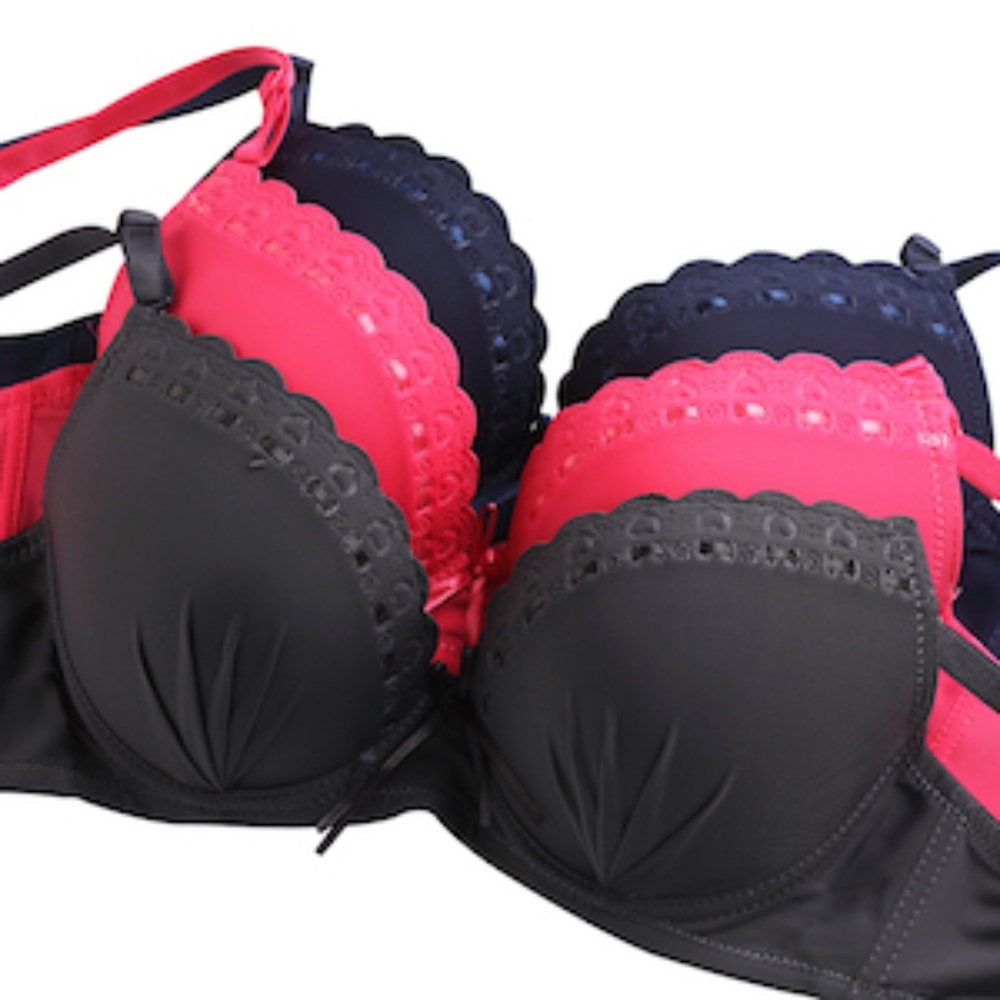 GAI YI Underwired Full Cup Everyday Bra, Pack of 3